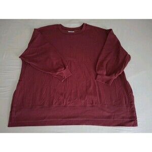 Old Navy SoComfy Tunic Sweatshirt Women's Red Leisure NWOT 3X Plus